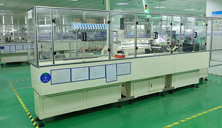 Production line of magnetic latching relay