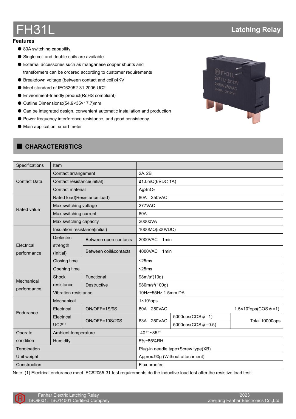 FH31L datasheet page 1