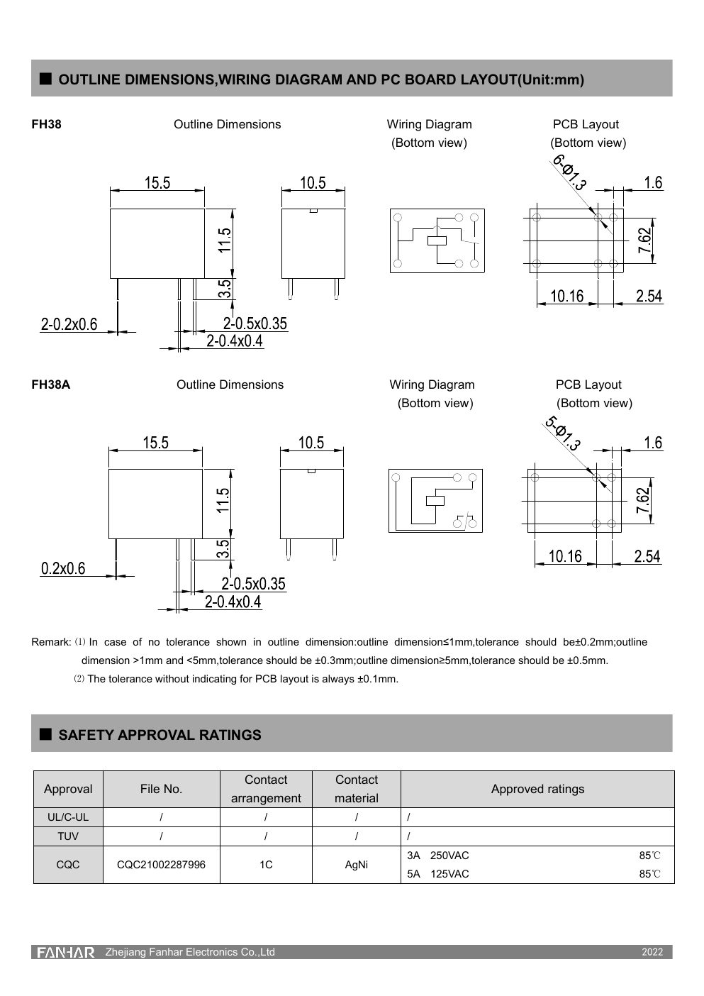 FH38 datasheet page 3
